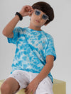 Kids - Boys Printed Half Sleeve T-Shirt Malibu Blue
