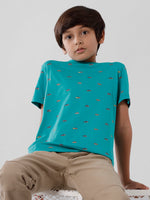 PIPIN Boys Printed T-shirt Green
