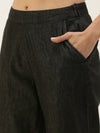 De Moza Ladies Straight Pant Black
