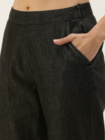 De Moza Ladies Straight Pant Black