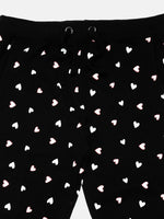 Kids - Girls Printed Jogger Black
