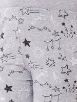 Kids – Girls Printed Pyjama Set Grey Melange