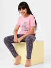 Kids – Girls Printed Pyjama Set Prism Pink
