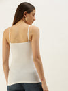 Pack of 3 De Moza Women’s Spaghetti Black & Offwhite & White
