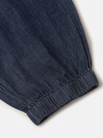 PIPIN Girls Jeans Solid Cotton Mid Blue - De Moza