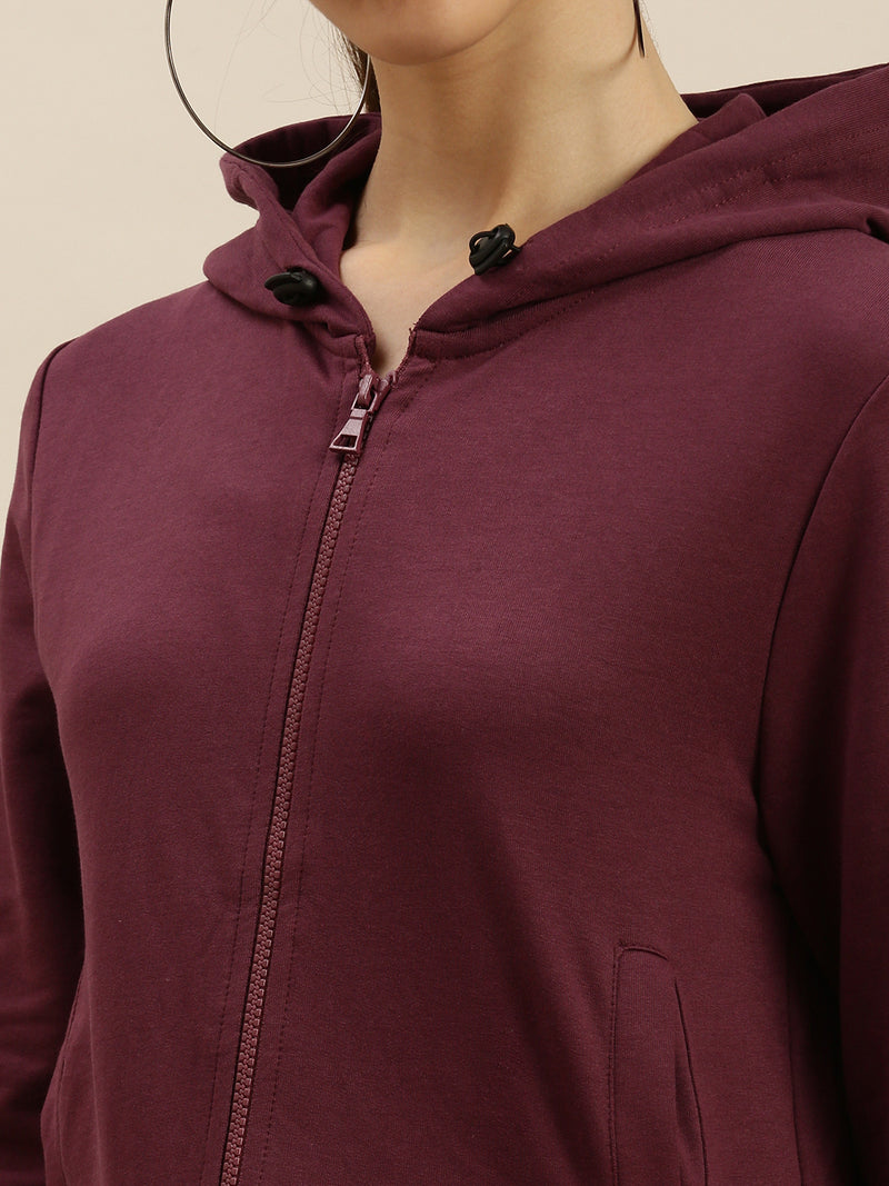 De Moza Ladies Sweatshirt Wine
