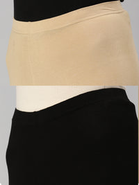 Pack of 2 De Moza Ladies Tights Skin & Black