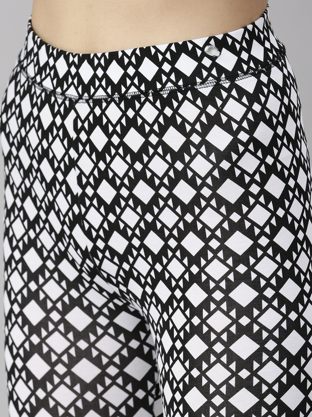 De Moza Ladies Printed Leggings Black