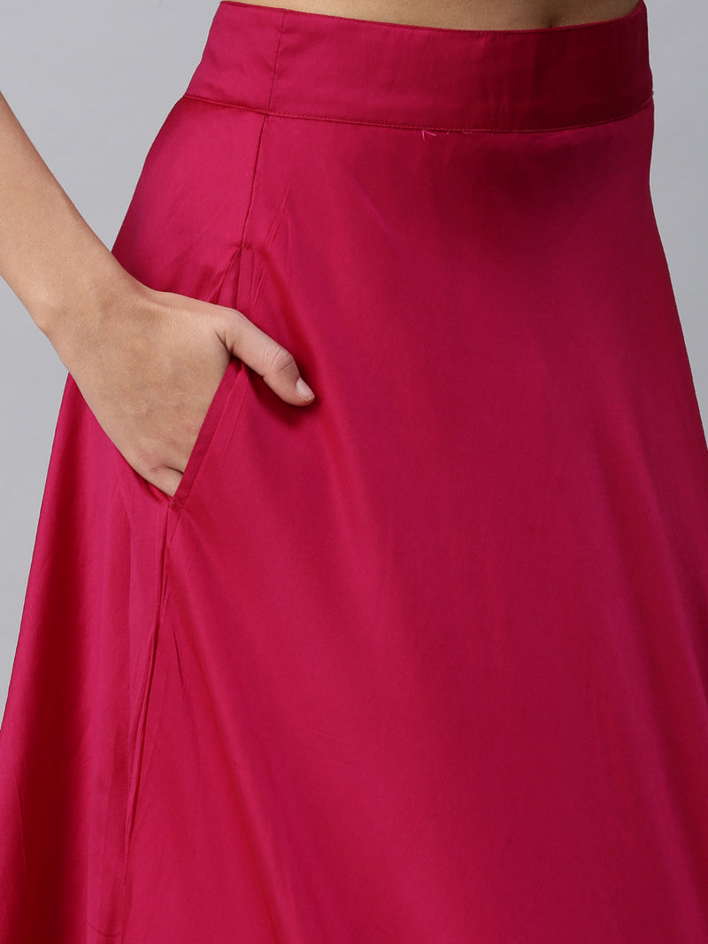 De Moza Women's Skirt Magenta 