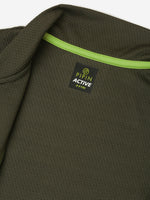 Kids – Boys Active wear Jacket Olive Green
