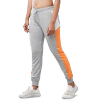 De Moza Women's Co-Ords Sets (Top&Bottom) Grey Melange & White - De Moza