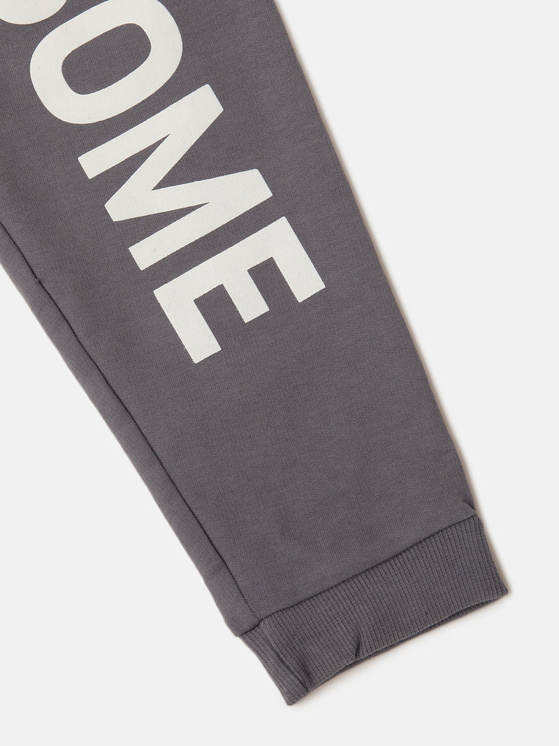 PIPIN Girls Printed Jogger Grey