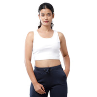 De Moza Women's Co-Ords Sets (Top&Bottom) Grey Melange & White - De Moza