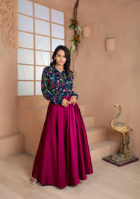 De Moza Ladies Magenta Skirt - De Moza (1790304387135)