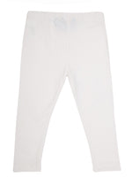 Kids – Girls Ankle Length Leggings White 