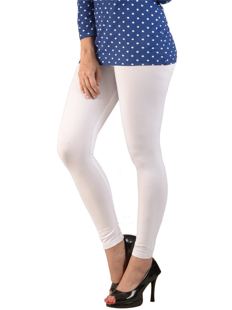 De Moza Ladies Ankle Length Leggings White - De Moza (7713481731)