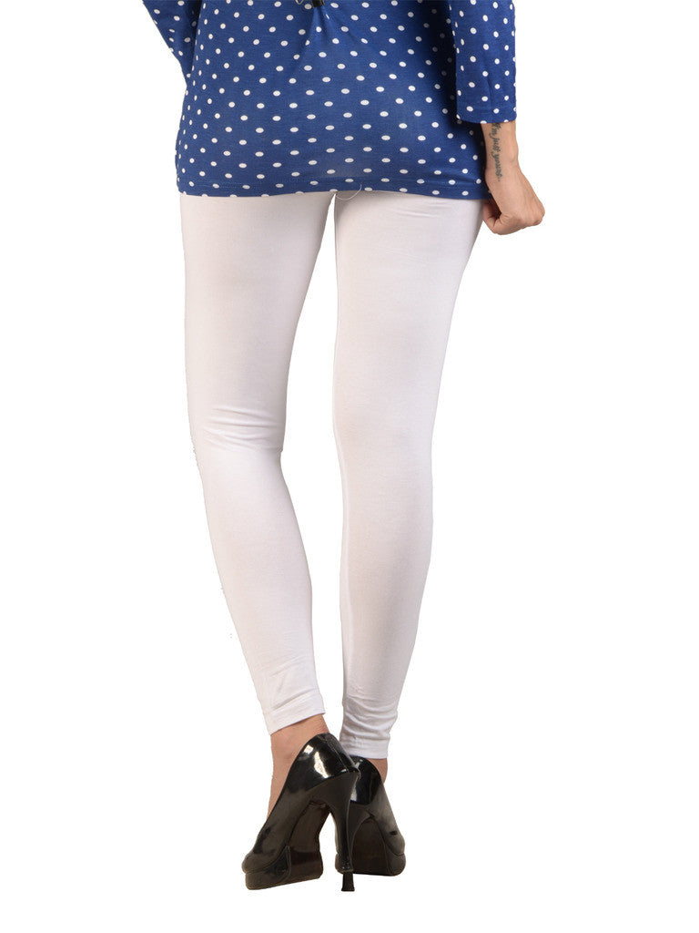 De Moza Ladies Ankle Length Leggings White - De Moza (7713481731)