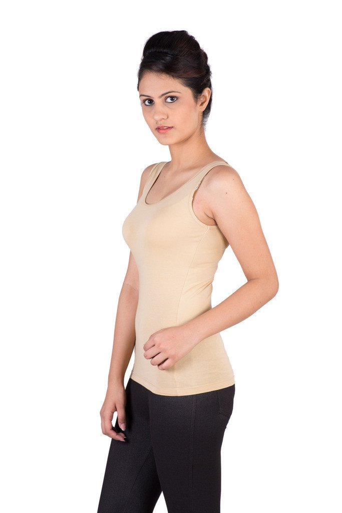 De Moza- Ladies Beige Knit Top - De Moza (1553593663551)