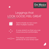 De Moza Women's Premium Ankle Length Leggings Solid Cotton Light Cobalt - De Moza