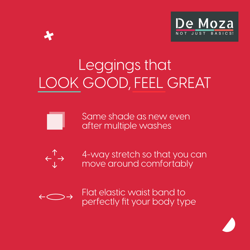 De Moza - Women's Dark Navy Blue Leggings Ankle Length - De Moza