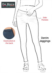 De Moza Women's Jeggings Blue