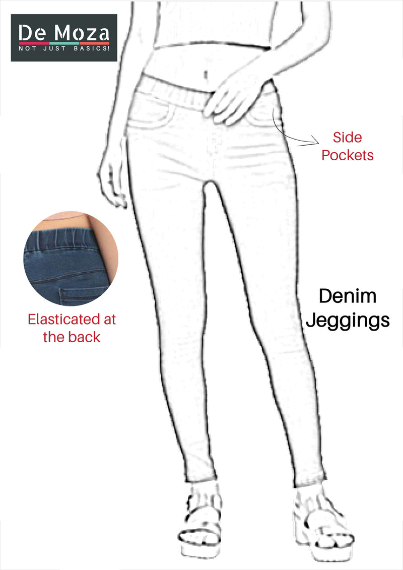 De Moza Women's Jeggings Blue