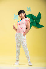 Kids - Girls Printed Jogger Clearly Aqua