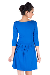 Ladies Dress Maxi Dress Viscose Lycra Cobalt - De Moza (7713614339)
