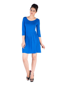 Ladies Dress Maxi Dress Viscose Lycra Cobalt - De Moza (7713614339)