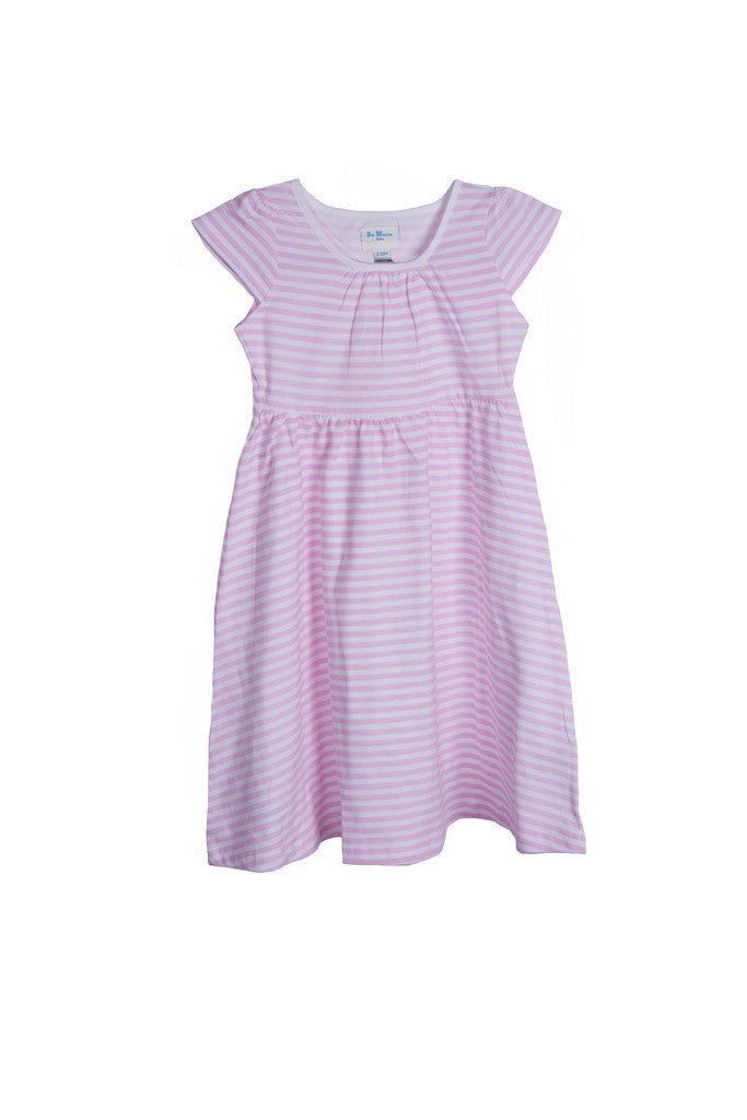 De Moza-Girls Knit Printed White Dress - De Moza (9187117006)