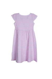 De Moza-Girls Knit Printed White Dress - De Moza (9187117006)