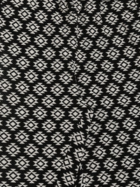 De Moza Kids - Girls Printed Harem Pant Knit Bottom Cotton Black - De Moza (4464288104511)