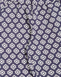 De Moza Kids - Girls Printed Harem Pant Knit Bottom Cotton Navy Blue - De Moza (4464288137279)