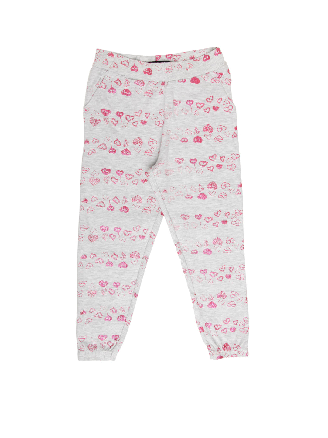 Kids - Girls Harem Pant Grey Melange - De Moza (1932518719551)