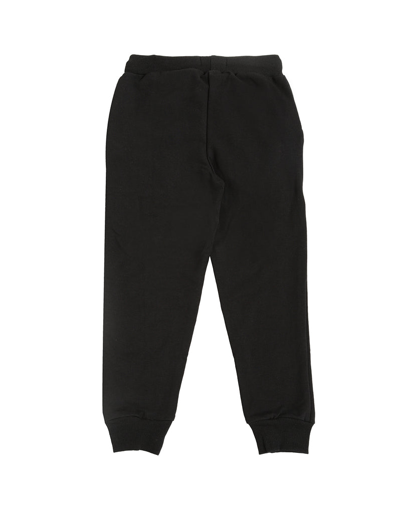 De Moza Kids - Girls Jogger Knit Bottom Solid Cotton Black - De Moza (4464289677375)