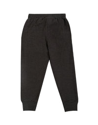De Moza Kids - Girls Jogger Knit Bottom Solid Cotton Anthra Melange - De Moza (4464289808447)