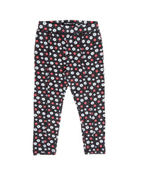Kids - Girls Printed Leggings Black - De Moza (1940693811263)