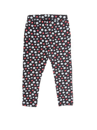Kids - Girls Printed Leggings Black - De Moza (1940693811263)
