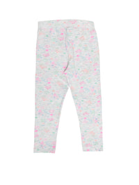 Kids - Girls Printed Leggings Grey Melange - De Moza (1940700758079)