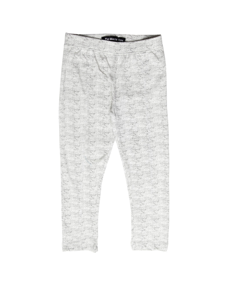 Kids - Girls Printed Leggings White - De Moza (1940814528575)