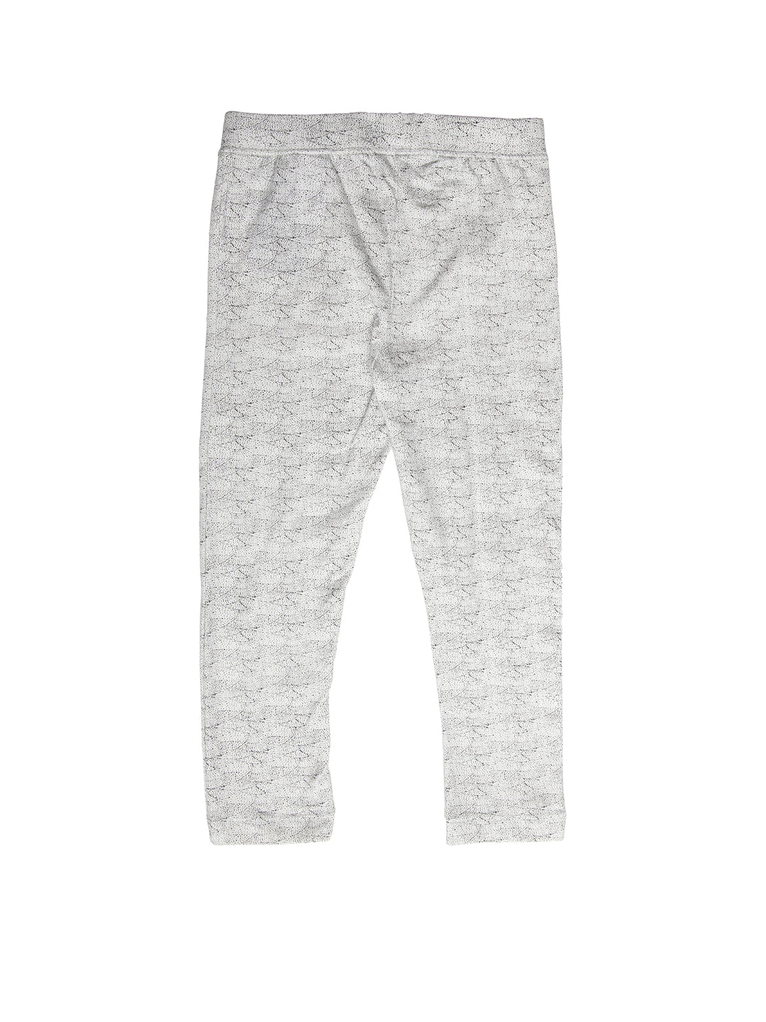 Kids - Girls Printed Leggings White - De Moza (1940814528575)