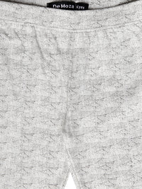 Kids - Girls Printed Leggings White - De Moza (1940814528575)