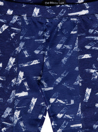 Kids - Girls Printed Leggings Navy Blue - De Moza (1943242080319)