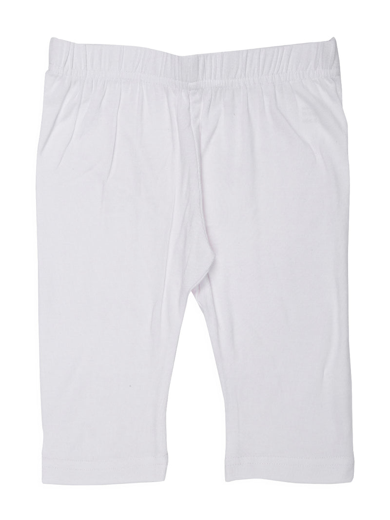 Kids - Girls 3/4th Leggings White