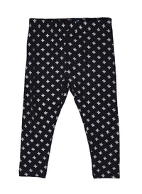 De Moza- Girls Printed Ankle Length Leggings Black - De Moza (9187003854)