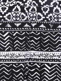 De Moza Kids - Girls Ankle Length Leggings  Printed Cotton Lycra Black Aop - De Moza (4465241751615)