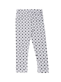 De Moza Kids - Girls Printed Ankle Length Leggings Cotton Dark Grey - De Moza (4465242374207)