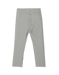 De Moza Kids - Girls Printed Ankle Length Leggings Cotton Grey - De Moza (4464288399423)