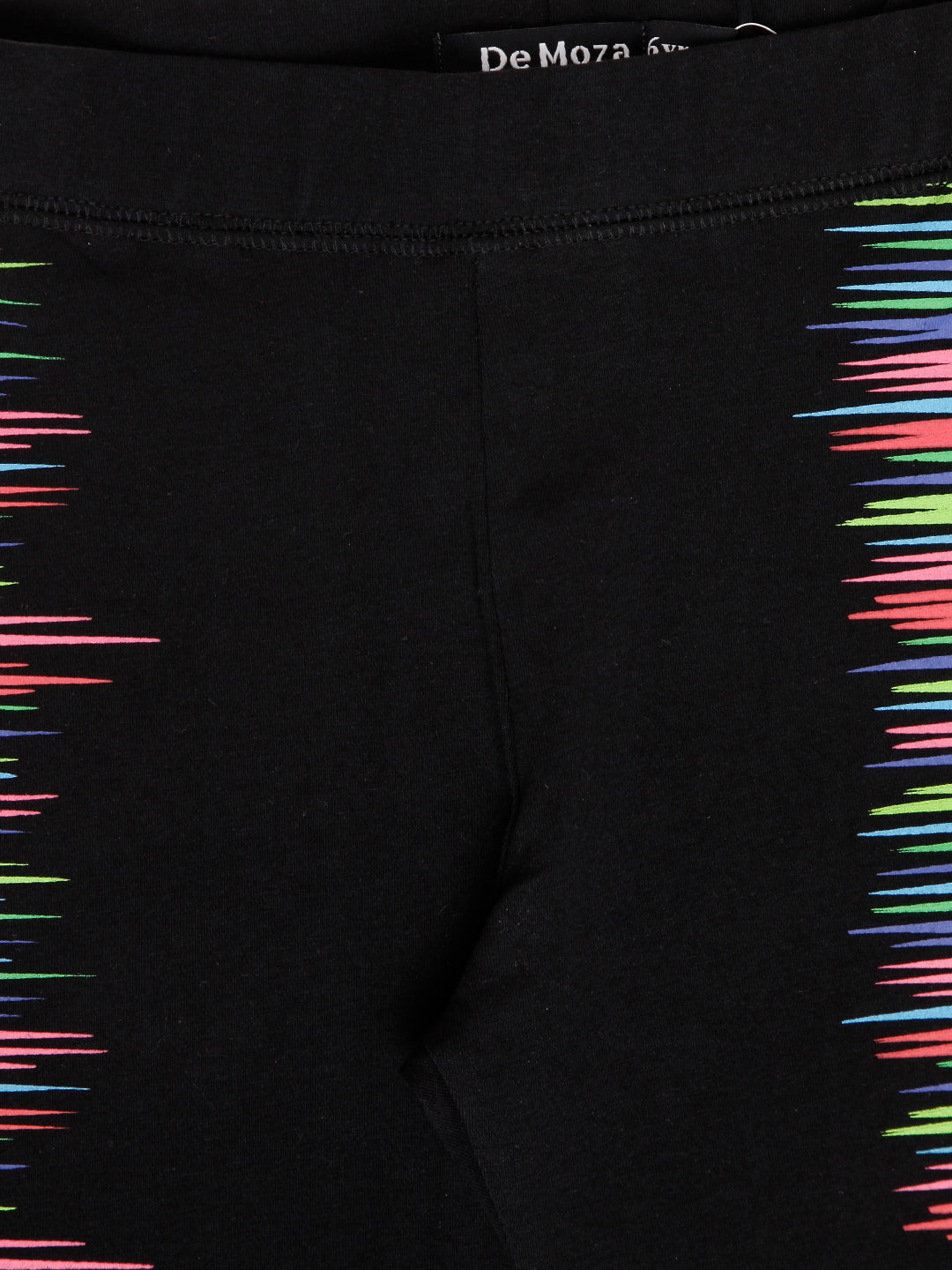 Kids - Girls Printed Leggings Black - De Moza (1943277994047)