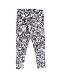 Kids - Girls Printed Leggings Black - De Moza (1943331897407)